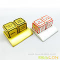 Promotional Motivational Solid Metallic Dice Set
